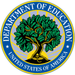 A picture of the department of education seal.